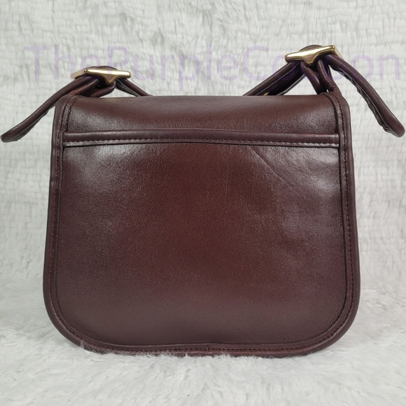 SOLD!!! Mahogany, Vintage Coach Legacy Small Flap Bag #9965 - Picture 2 of 9